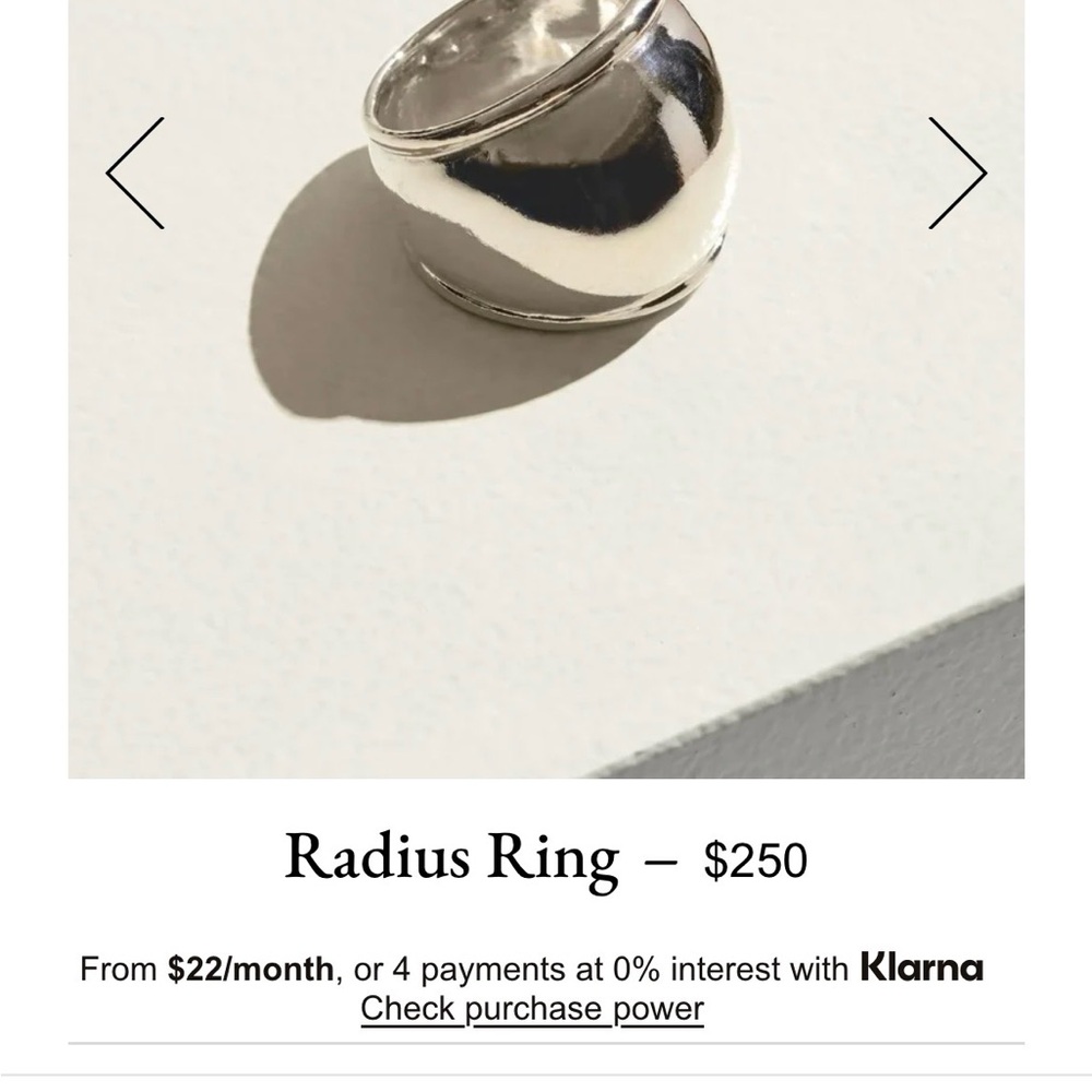 New In Box - Pamela Love Radius Ring Sz 8 - Picture 2 of 5